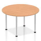 Office furniture impulse-round-table-with-post-leg Dynamic  Oak Desk Colour 120 Wide