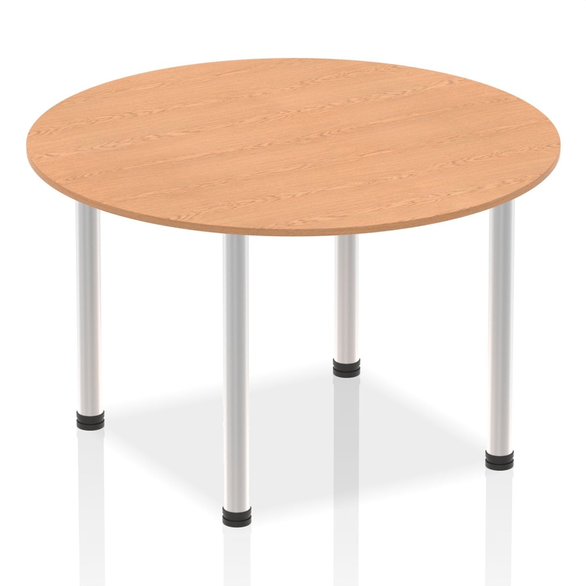 Office furniture impulse-round-table-with-post-leg Dynamic  Oak Desk Colour 120 Wide