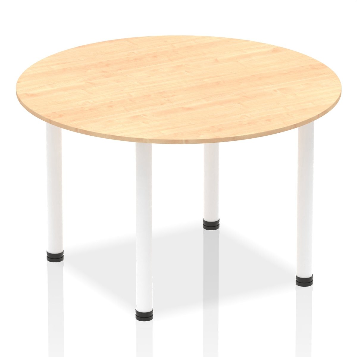 Office furniture impulse-round-table-with-post-leg Dynamic  Oak Desk Colour 120 Wide