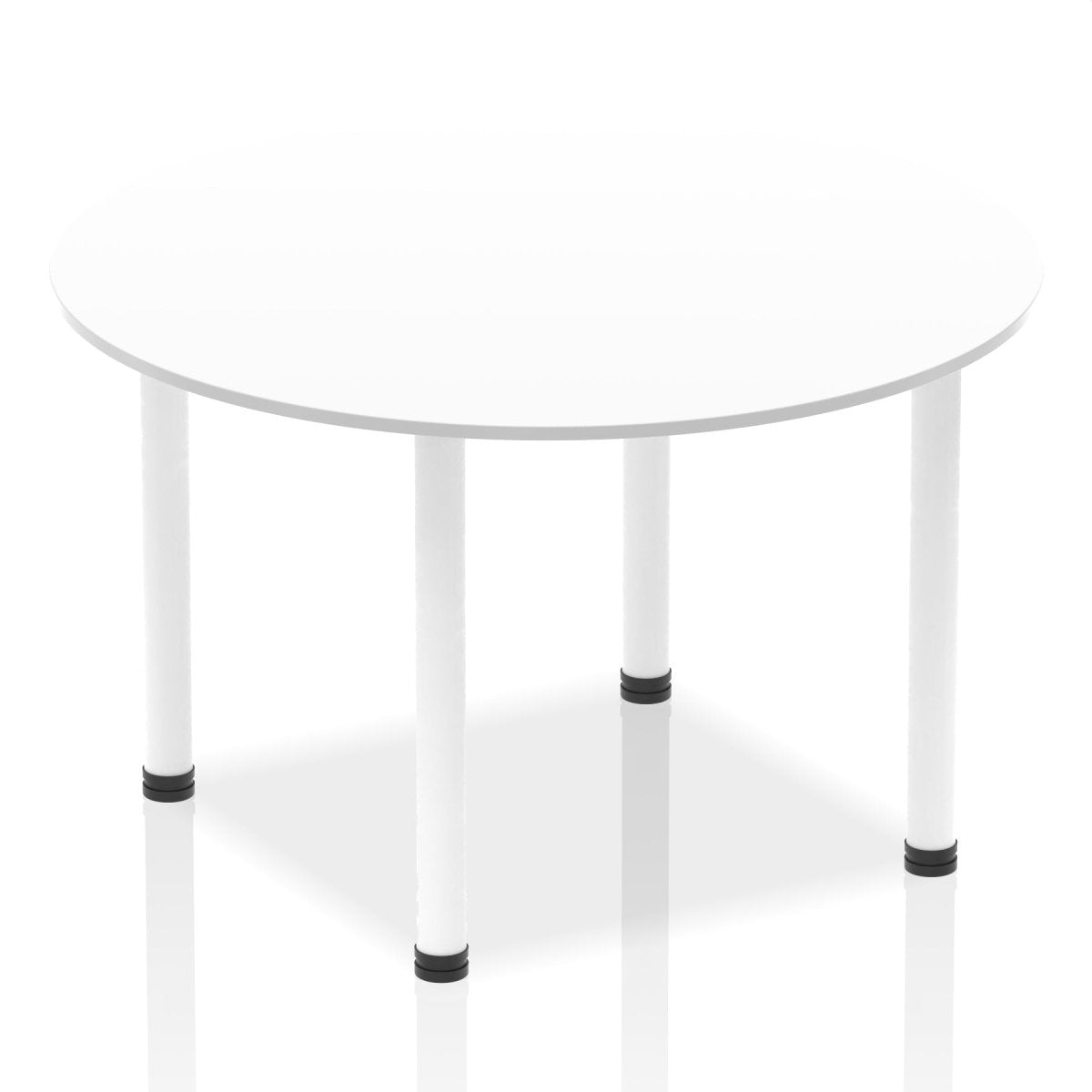 Office furniture impulse-round-table-with-post-leg Dynamic  Oak Desk Colour 100 Wide