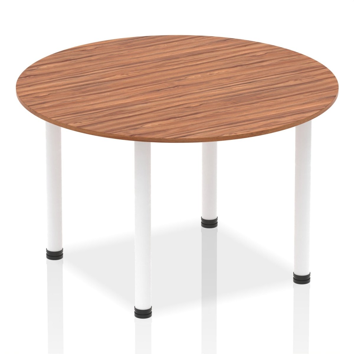 Office furniture impulse-round-table-with-post-leg Dynamic  White Desk Colour 120 Wide