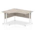 Office furniture impulse-140mm-left-crescent-desk-cantilever-leg Dynamic  Grey Oak Desk Colour White Leg
