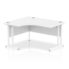 Office furniture impulse-140mm-left-crescent-desk-cantilever-leg Dynamic  White Desk Colour White Leg