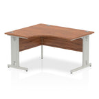 Office furniture impulse-140mm-left-crescent-desk-cable-managed-leg Dynamic  Maple Desk Colour White Leg