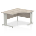Office furniture impulse-140mm-right-crescent-desk-cable-managed-leg Dynamic  Beech Desk Colour White Leg