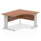 Office furniture impulse-140mm-right-crescent-desk-cable-managed-leg Dynamic  Maple Desk Colour White Leg