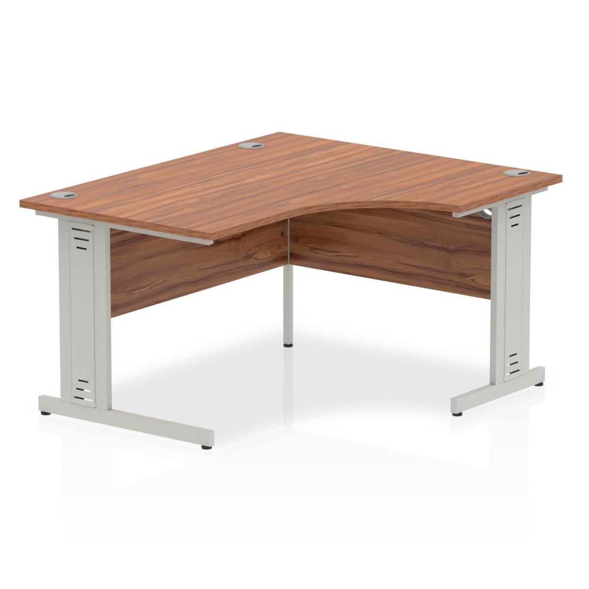 Office furniture impulse-140mm-right-crescent-desk-cable-managed-leg Dynamic  Maple Desk Colour White Leg