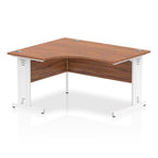 Office furniture impulse-140mm-left-crescent-desk-cable-managed-leg Dynamic  Oak Desk Colour Black Leg