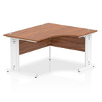 Office furniture impulse-140mm-right-crescent-desk-cable-managed-leg Dynamic  Oak Desk Colour Black Leg