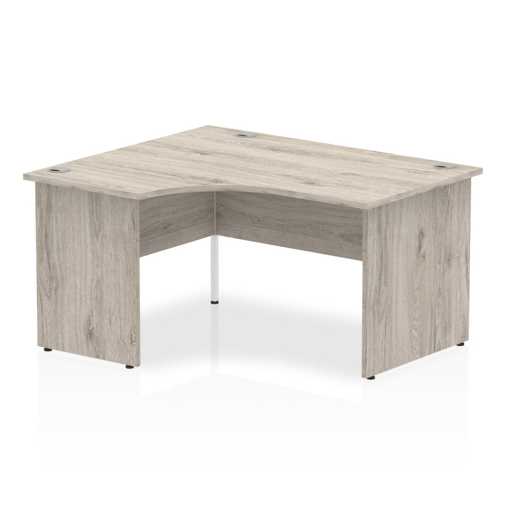 Office furniture impulse-140mm-left-crescent-desk-panel-end-leg Dynamic  Grey Oak Colour Grey Oak 