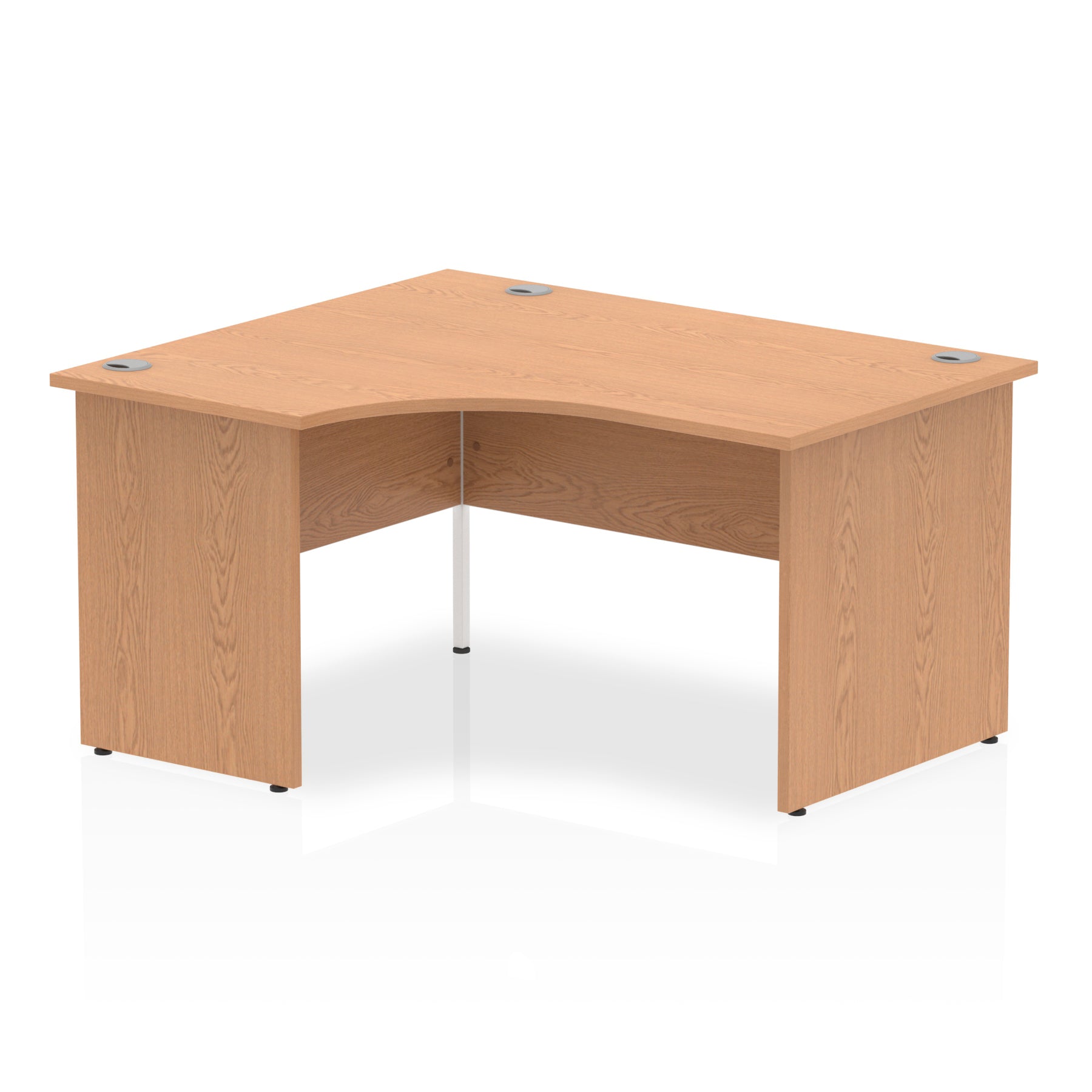 Office furniture impulse-140mm-left-crescent-desk-panel-end-leg Dynamic  Oak Colour Oak 