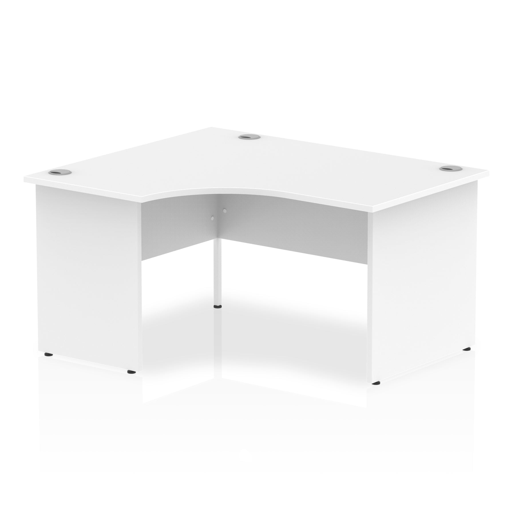 Office furniture impulse-140mm-left-crescent-desk-panel-end-leg Dynamic  White Colour White 
