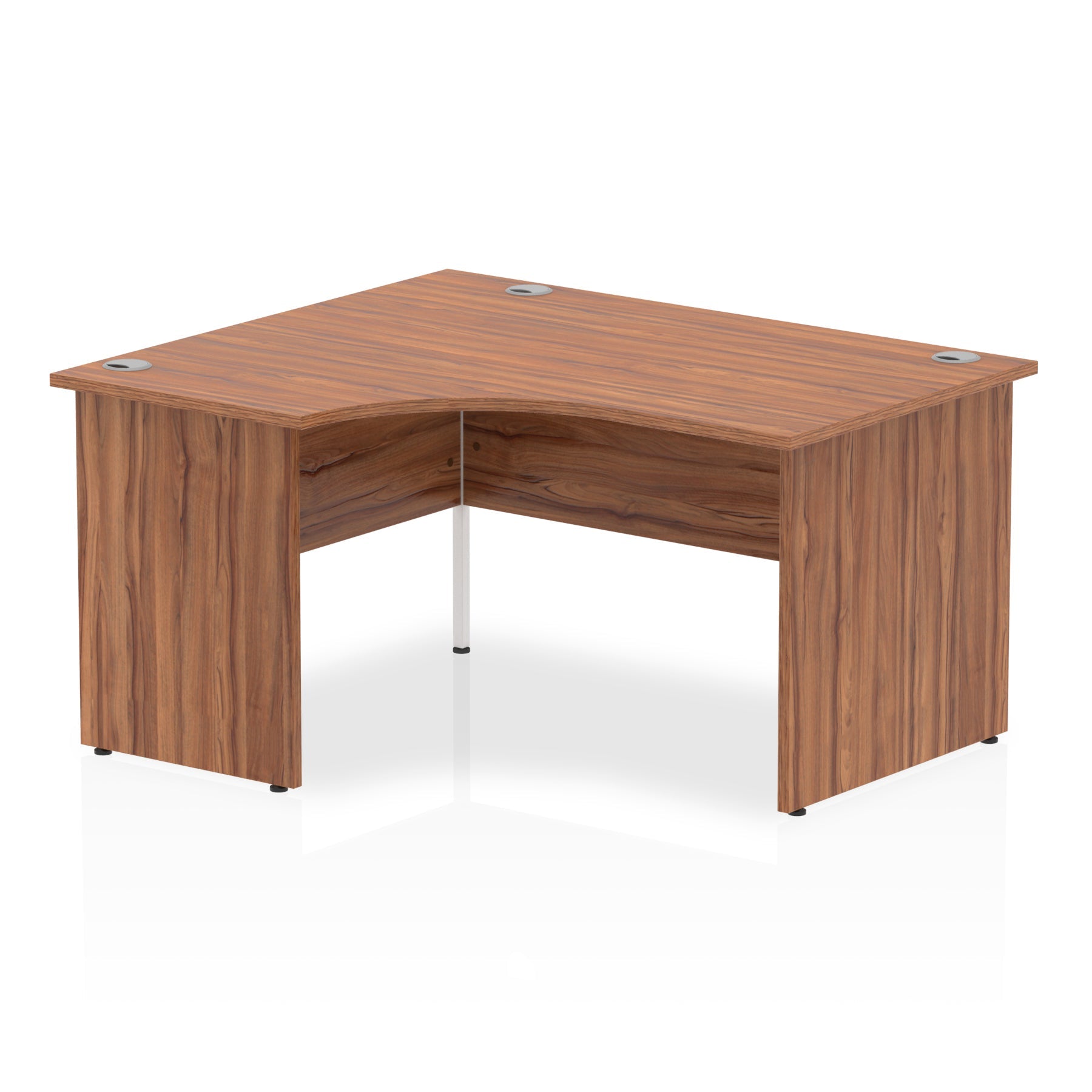 Office furniture impulse-140mm-left-crescent-desk-panel-end-leg Dynamic  Walnut Colour Walnut 