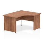 Office furniture impulse-140mm-right-crescent-desk-panel-end-leg Dynamic  White Colour Walnut 