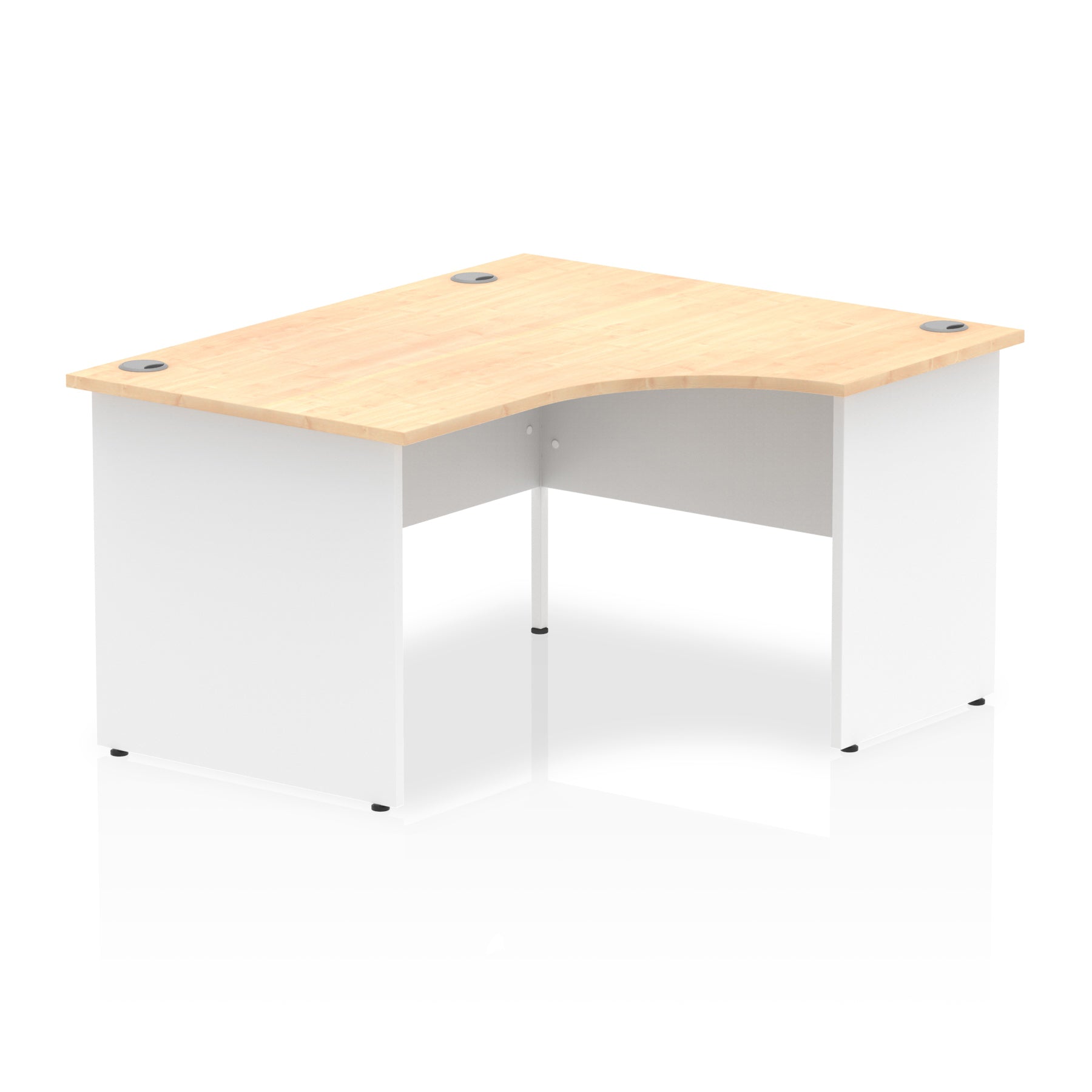 Office furniture impulse-140mm-right-crescent-desk-panel-end-leg Dynamic  Oak Colour Oak 