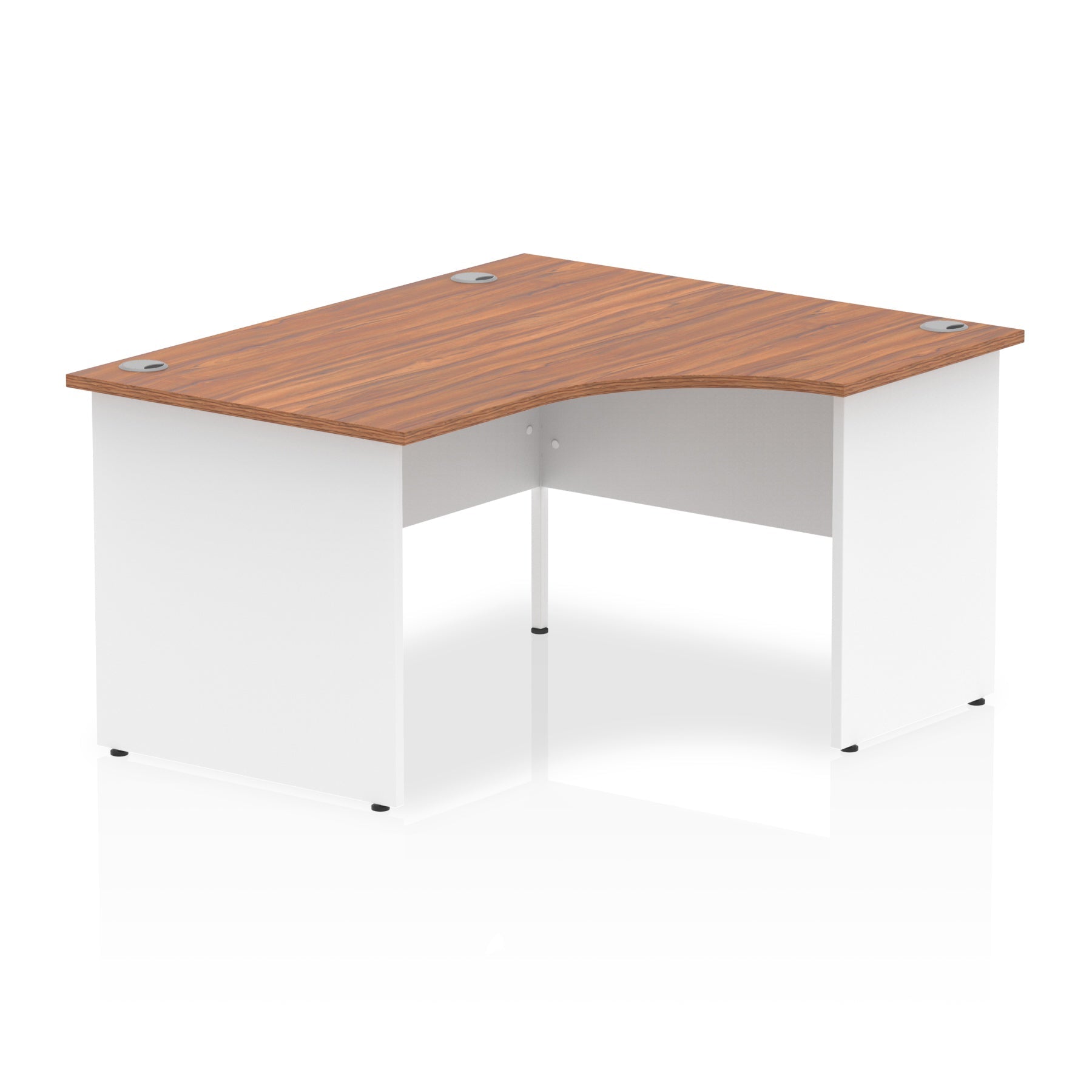 Office furniture impulse-140mm-right-crescent-desk-panel-end-leg Dynamic  White Colour White 