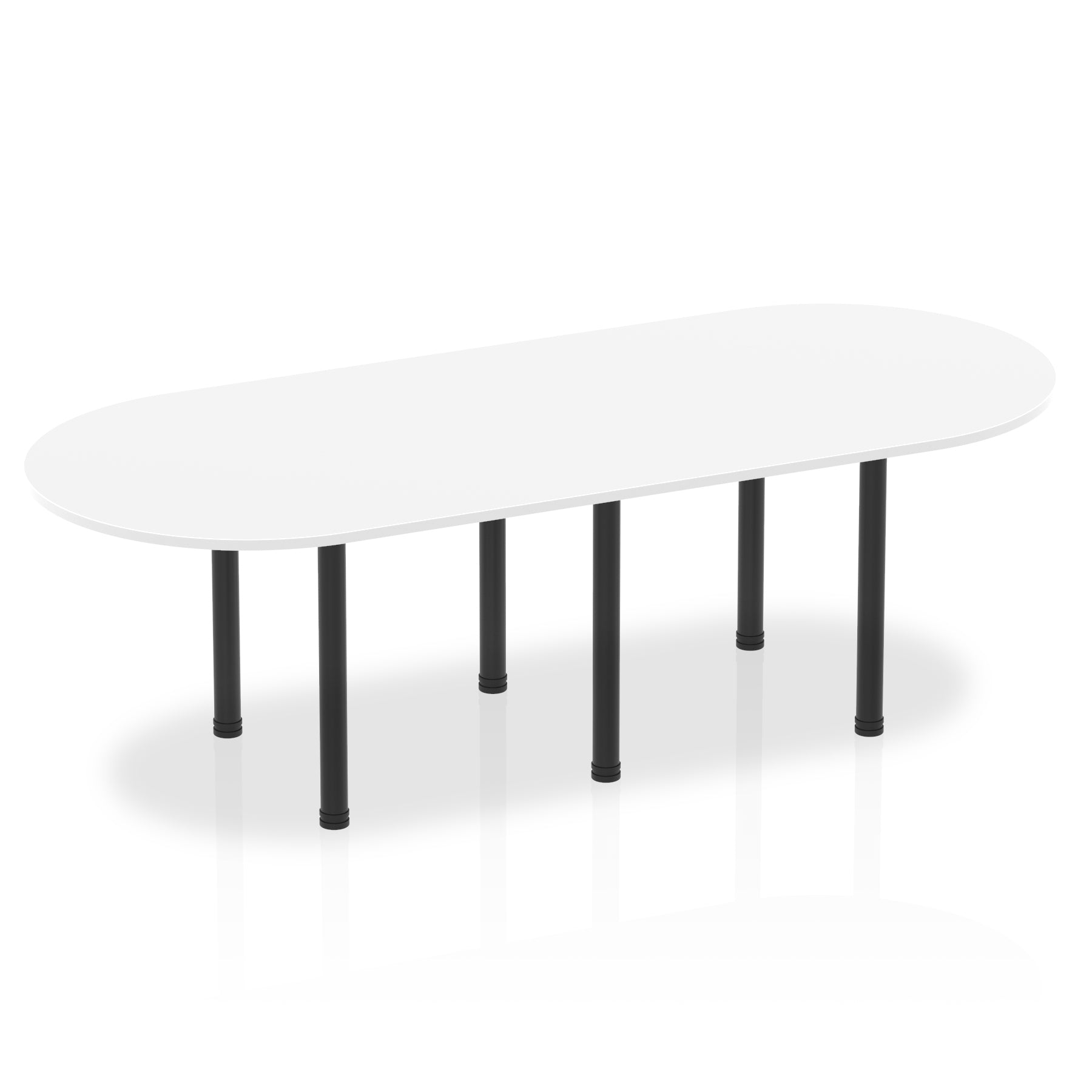 Office furniture impulse-boardroom-table-with-post-leg Dynamic  Maple 180 Wide  Aluminium