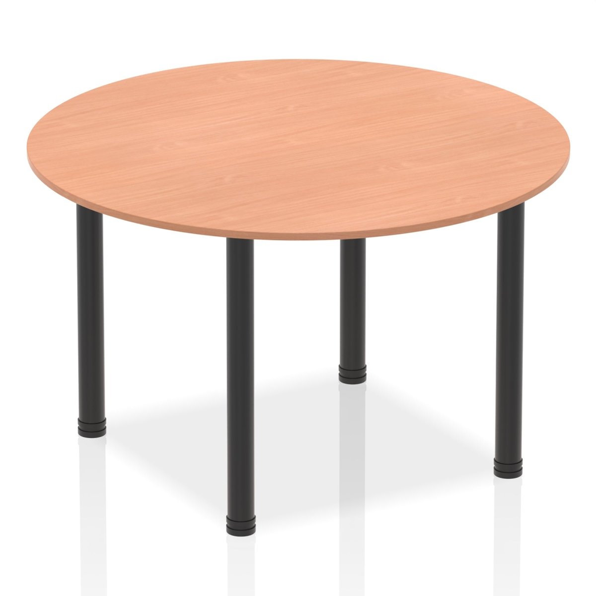 Office furniture impulse-round-table-with-post-leg Dynamic  Beech Desk Colour 120 Wide