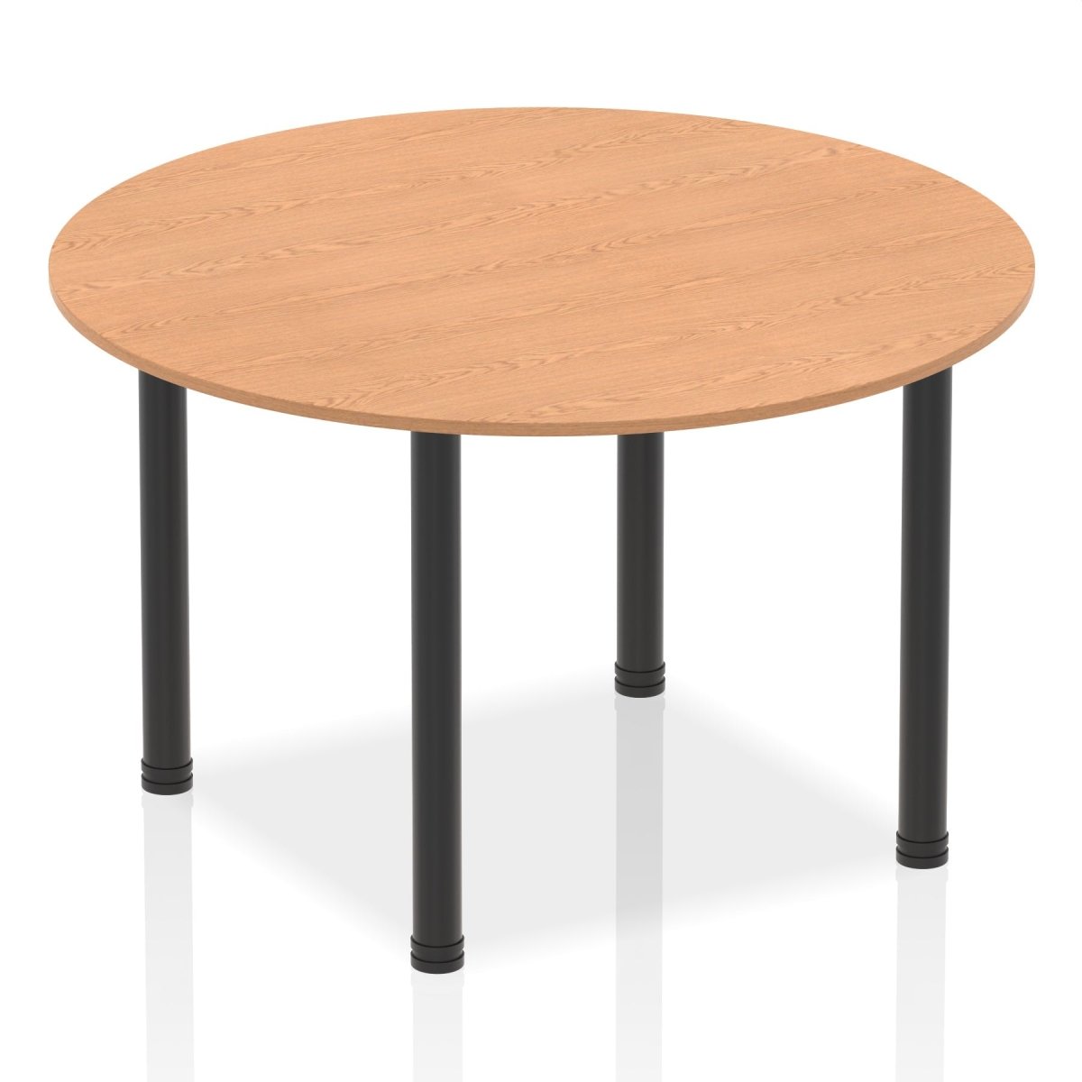 Office furniture impulse-round-table-with-post-leg Dynamic  Oak Desk Colour 120 Wide