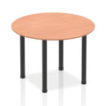 Office Table Impulse Round Table With Post Leg Beech Desk Colour 100 Wide