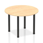 Office furniture impulse-round-table-with-post-leg Dynamic  Maple Desk Colour 100 Wide
