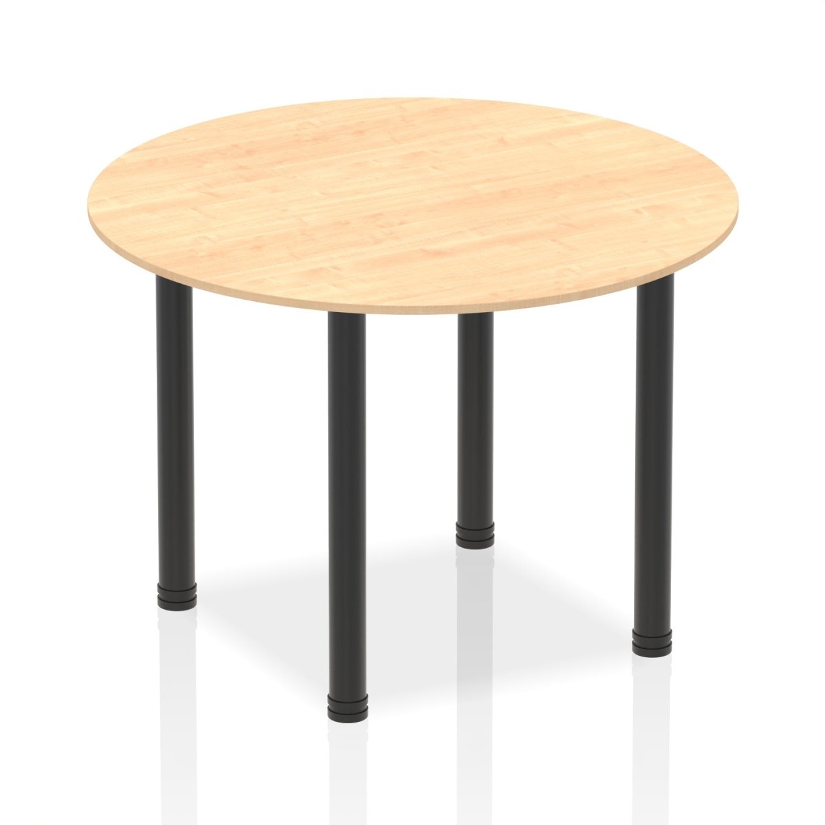 Office furniture impulse-round-table-with-post-leg Dynamic  Maple Desk Colour 100 Wide