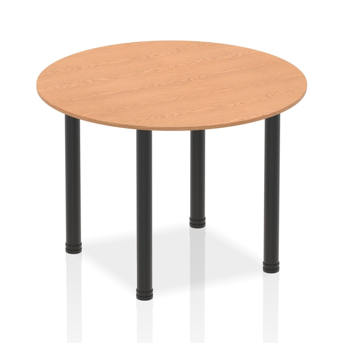 Office furniture impulse-round-table-with-post-leg Dynamic  Oak Desk Colour 100 Wide