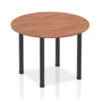 Office furniture impulse-round-table-with-post-leg Dynamic  Walnut Desk Colour 100 Wide