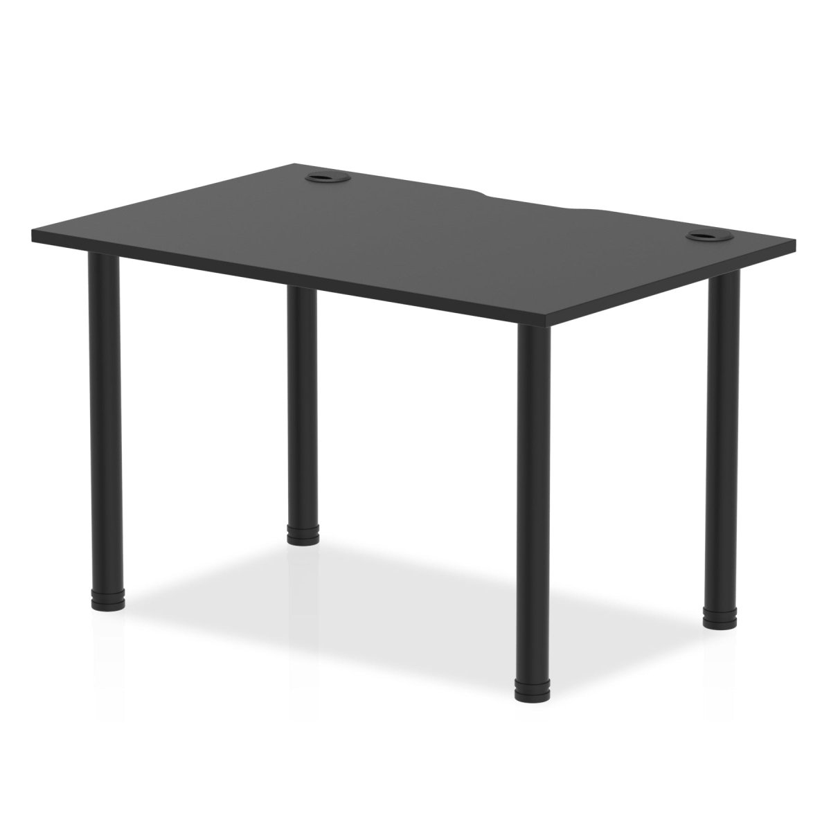 Office furniture impulse-black-series-straight-table Dynamic  Black 120 Wide