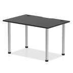 Office furniture impulse-black-series-straight-table Dynamic  Black 120 Wide