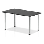Office furniture impulse-black-series-straight-table Dynamic  Black 140 Wide