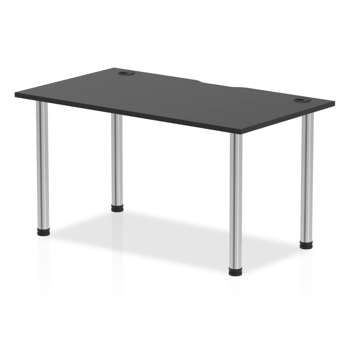 Office furniture impulse-black-series-straight-table Dynamic  Black 140 Wide