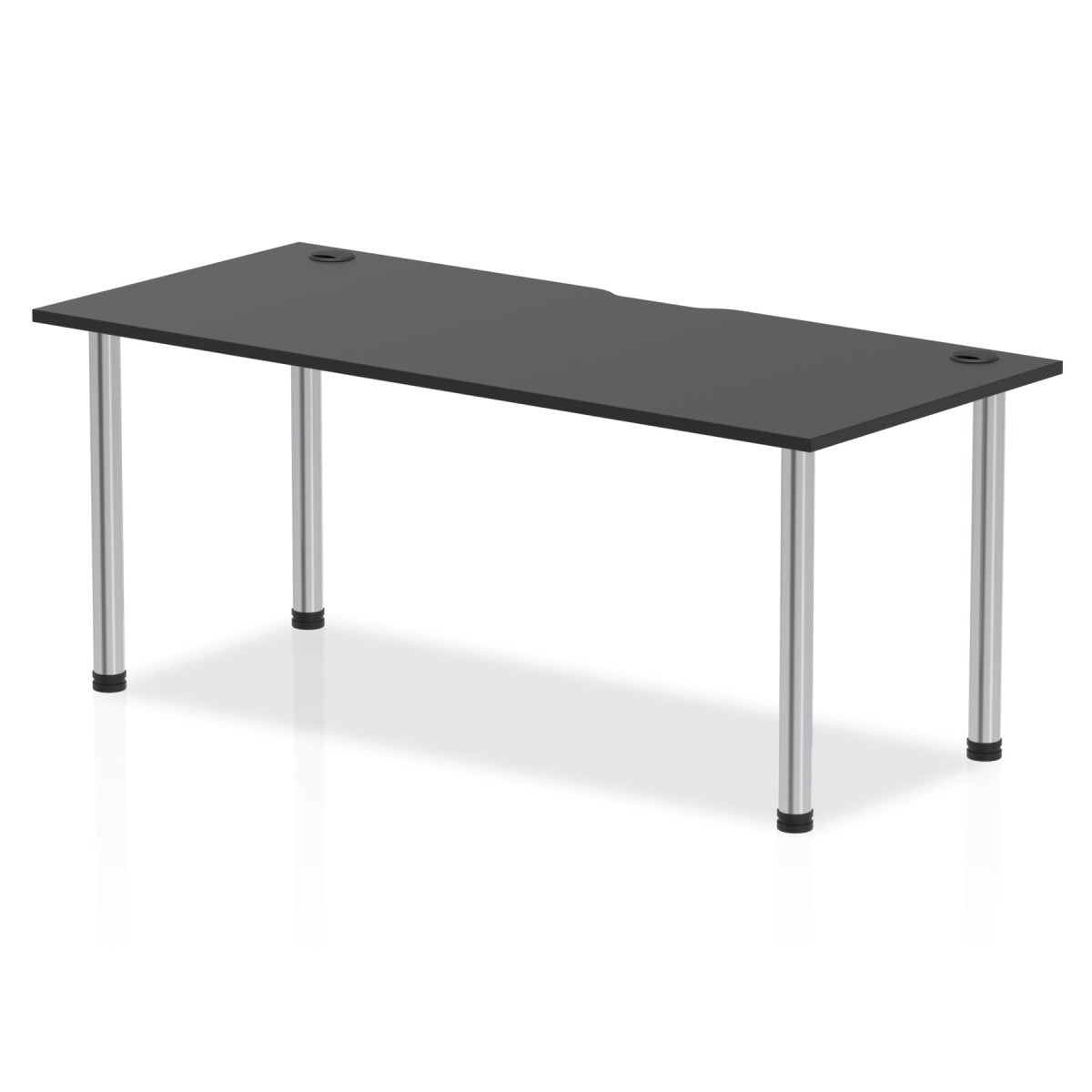 Office furniture impulse-black-series-straight-table Dynamic  Black 180 Wide