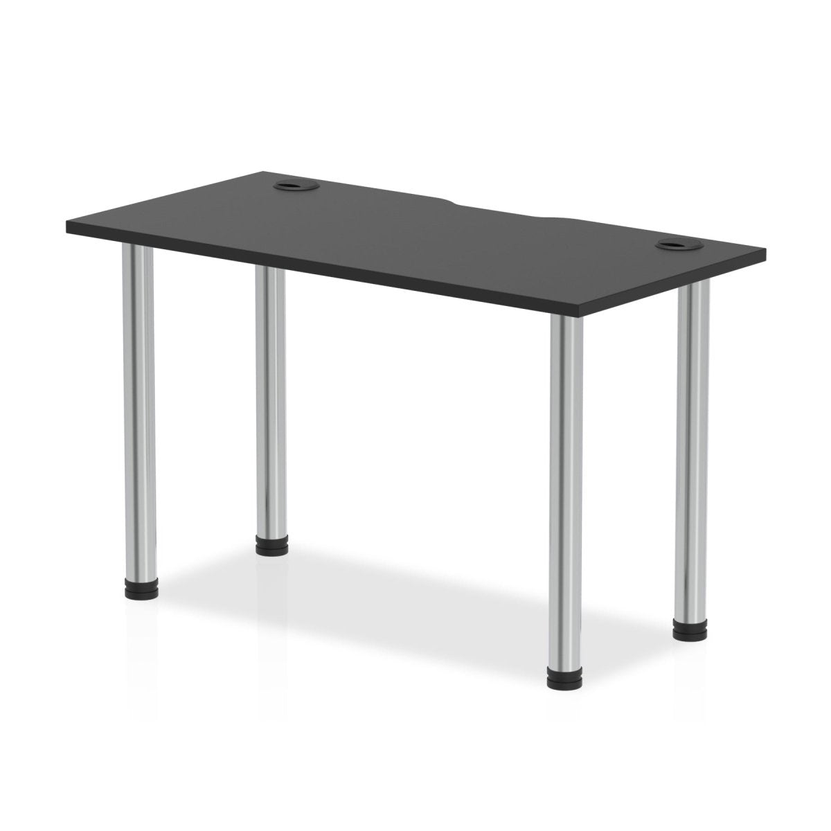 Office furniture impulse-black-series-slimline-straight-table Dynamic  Black 120 Wide
