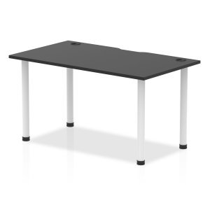 Office furniture impulse-black-series-straight-table Dynamic  Black 140 Wide