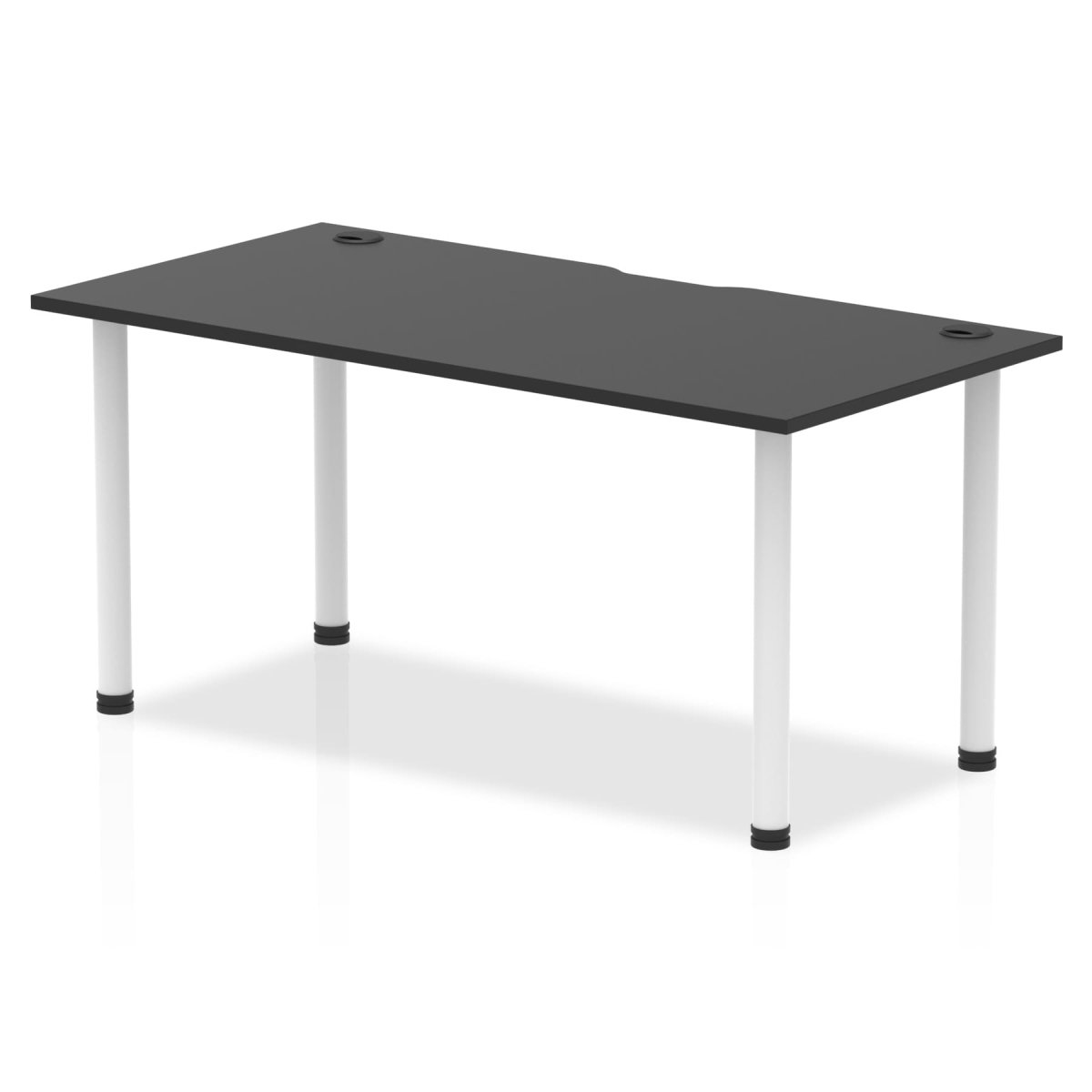 Office furniture impulse-black-series-straight-table Dynamic  Black 160 Wide