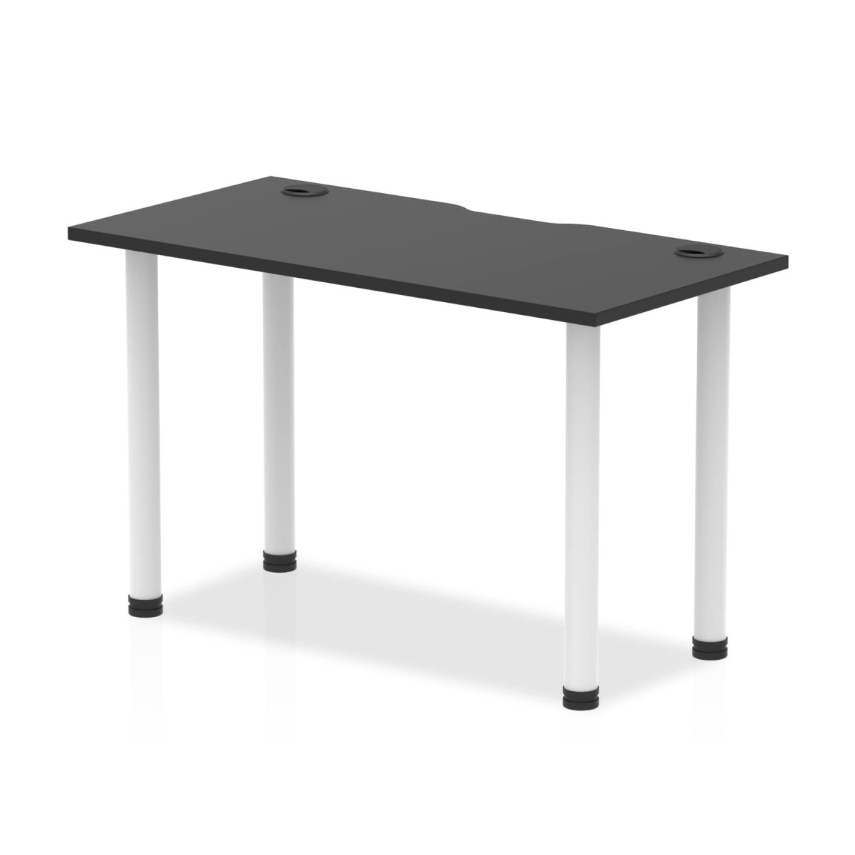 Office furniture impulse-black-series-slimline-straight-table Dynamic  Black 120 Wide