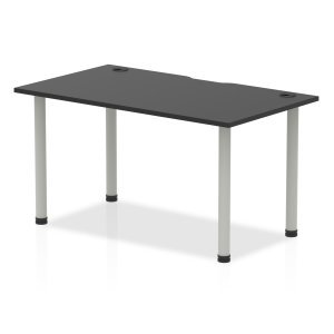 Office furniture impulse-black-series-straight-table Dynamic  Black 140 Wide