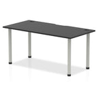 Office furniture impulse-black-series-straight-table Dynamic  Black 160 Wide
