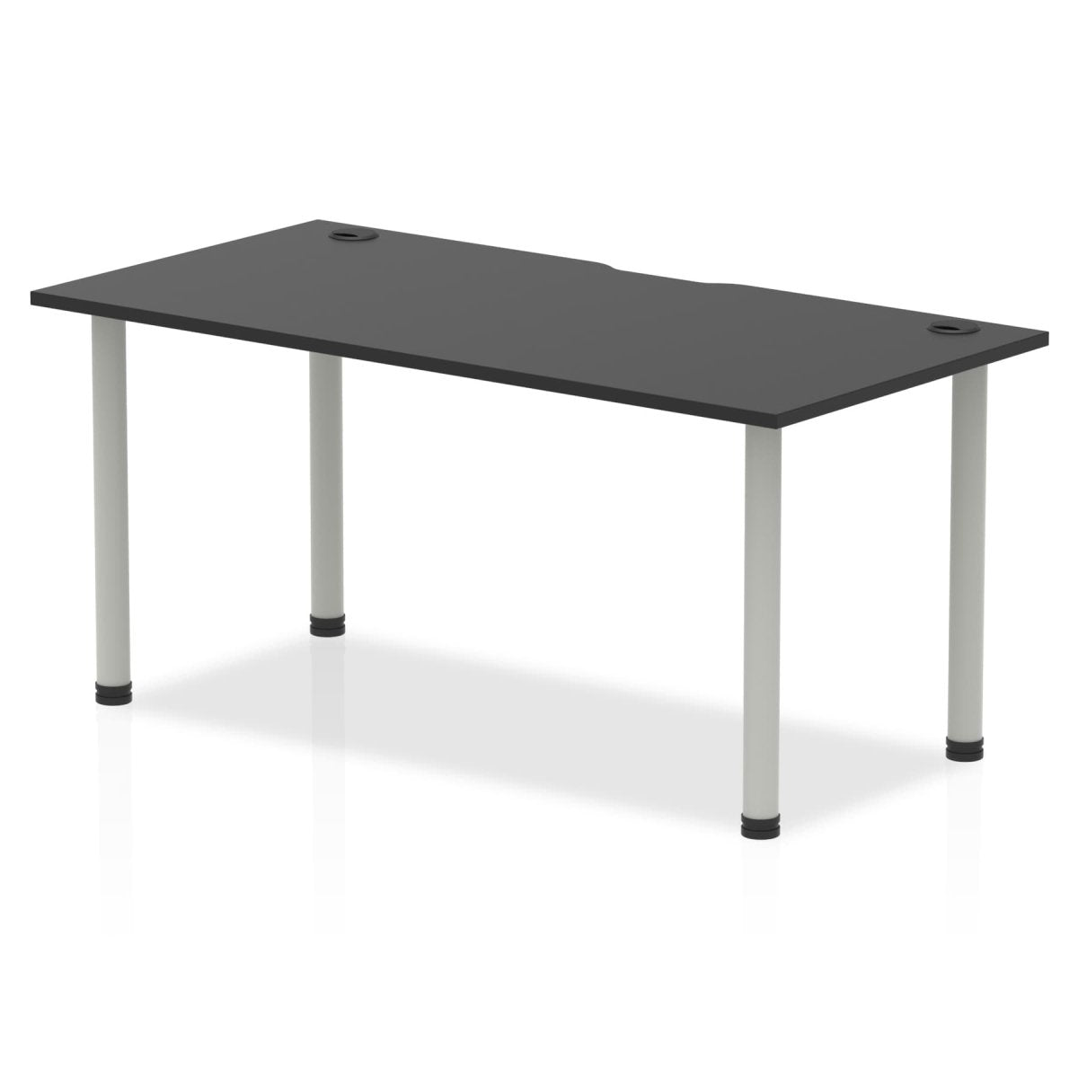 Office furniture impulse-black-series-straight-table Dynamic  Black 160 Wide