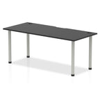 Office furniture impulse-black-series-straight-table Dynamic  Black 180 Wide