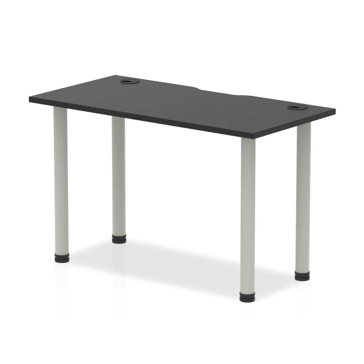 Office furniture impulse-black-series-slimline-straight-table Dynamic  Black 120 Wide