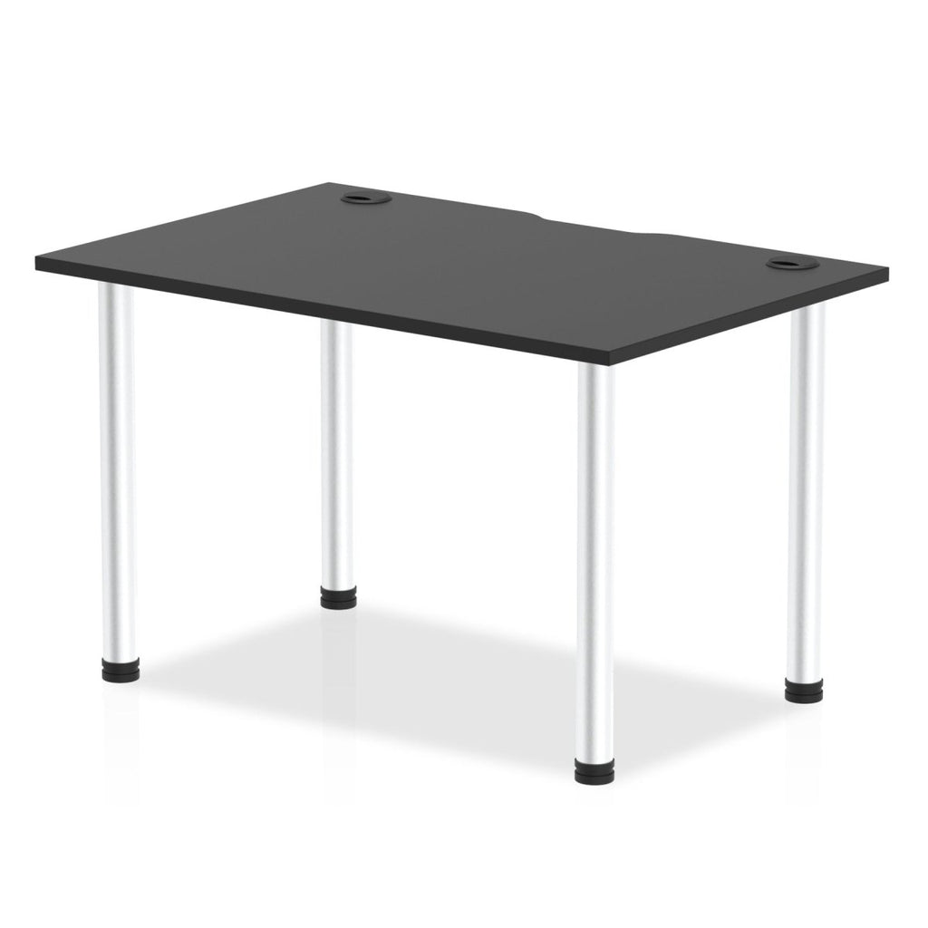 Office Table Impulse Straight Black Series by Dynamic Black 120 Wide