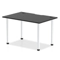 Office Table Impulse Straight Black Series by Dynamic Black 120 Wide