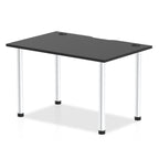 Office Table Impulse Straight Black Series by Dynamic Black 120 Wide