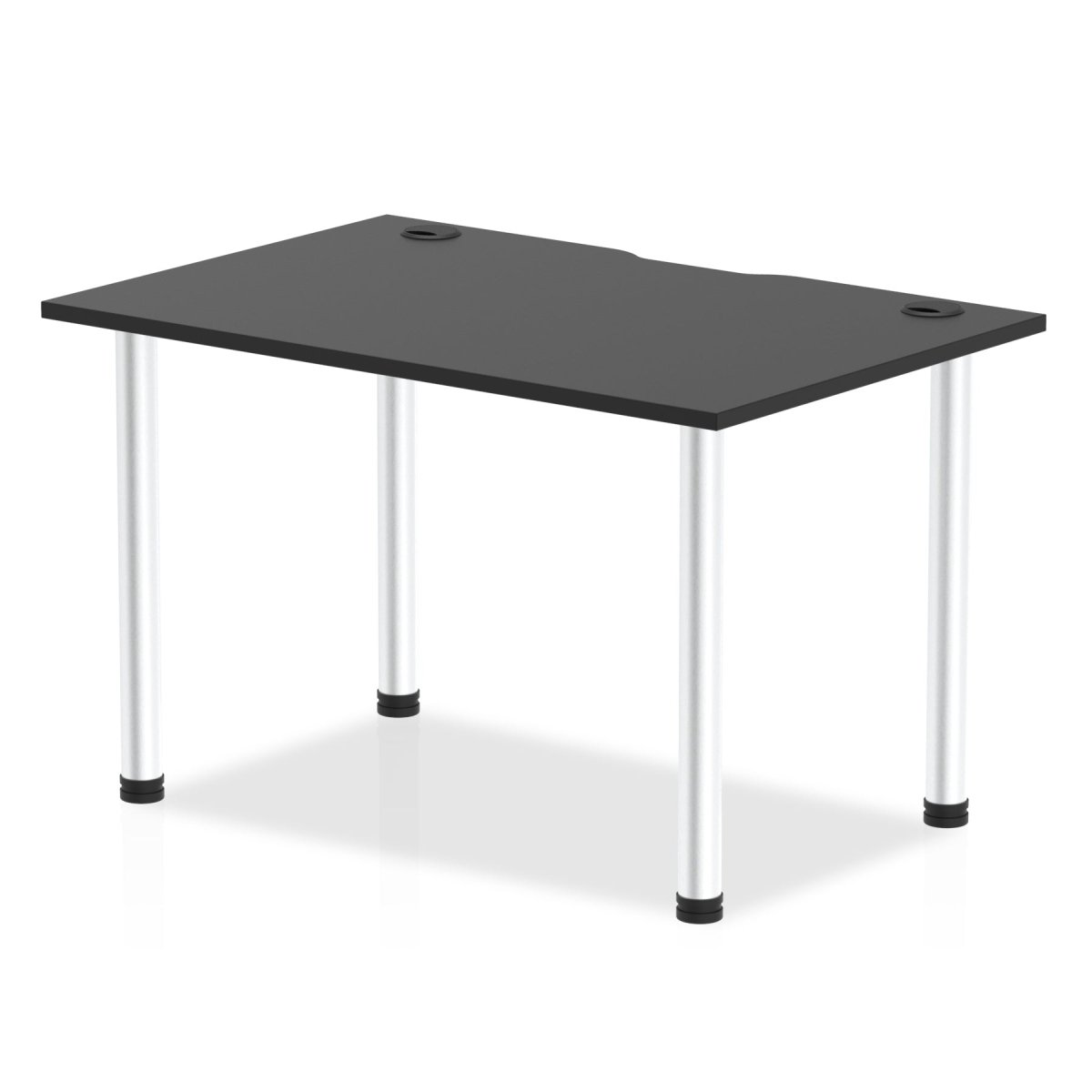 Office Table Impulse Straight Black Series by Dynamic Black 120 Wide