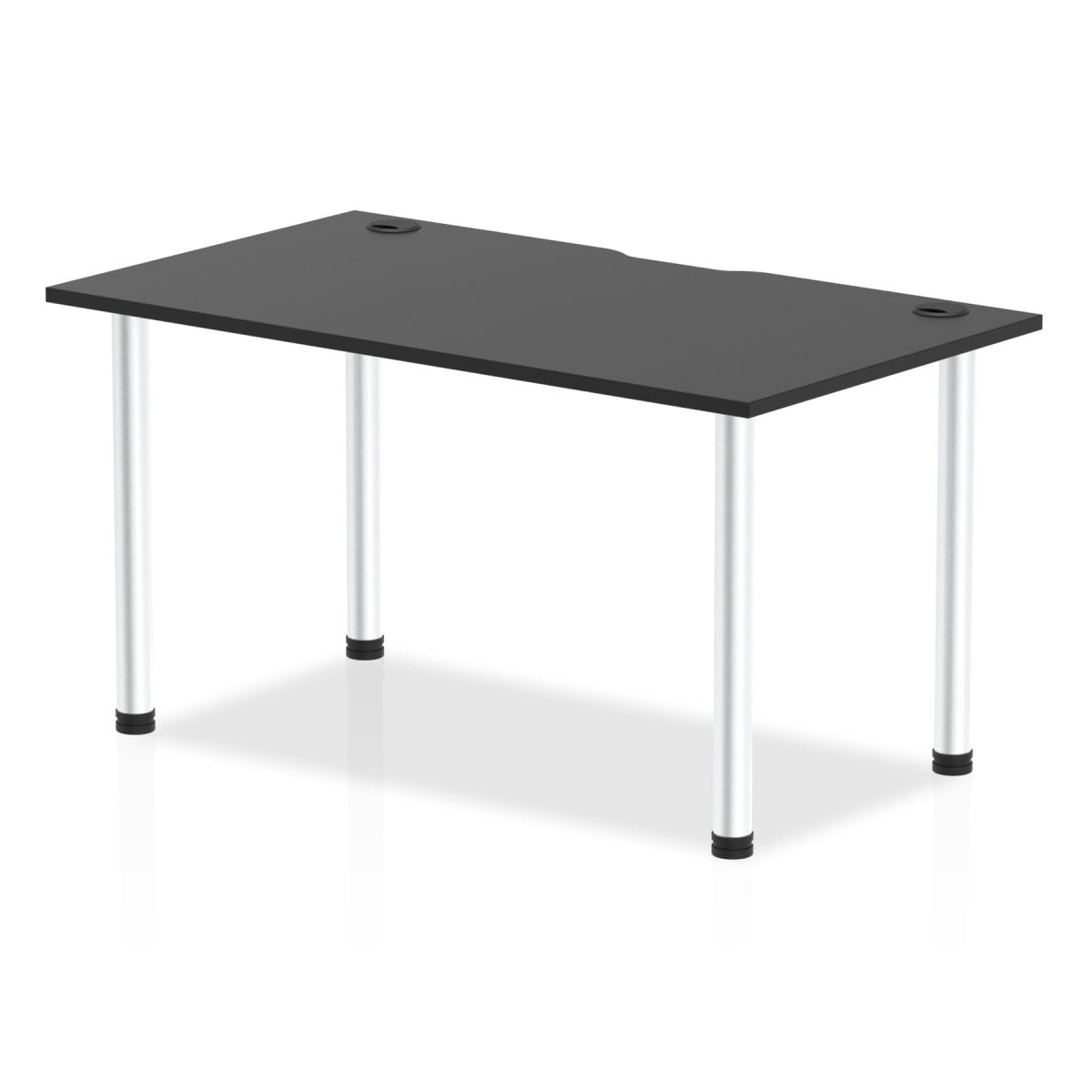 Office furniture impulse-black-series-straight-table Dynamic  Black 140 Wide