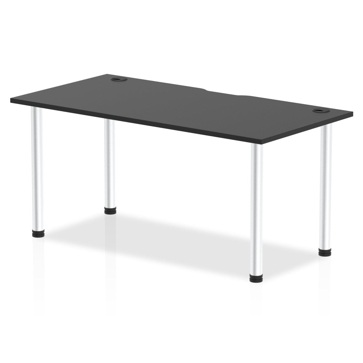Office furniture impulse-black-series-straight-table Dynamic  Black 160 Wide
