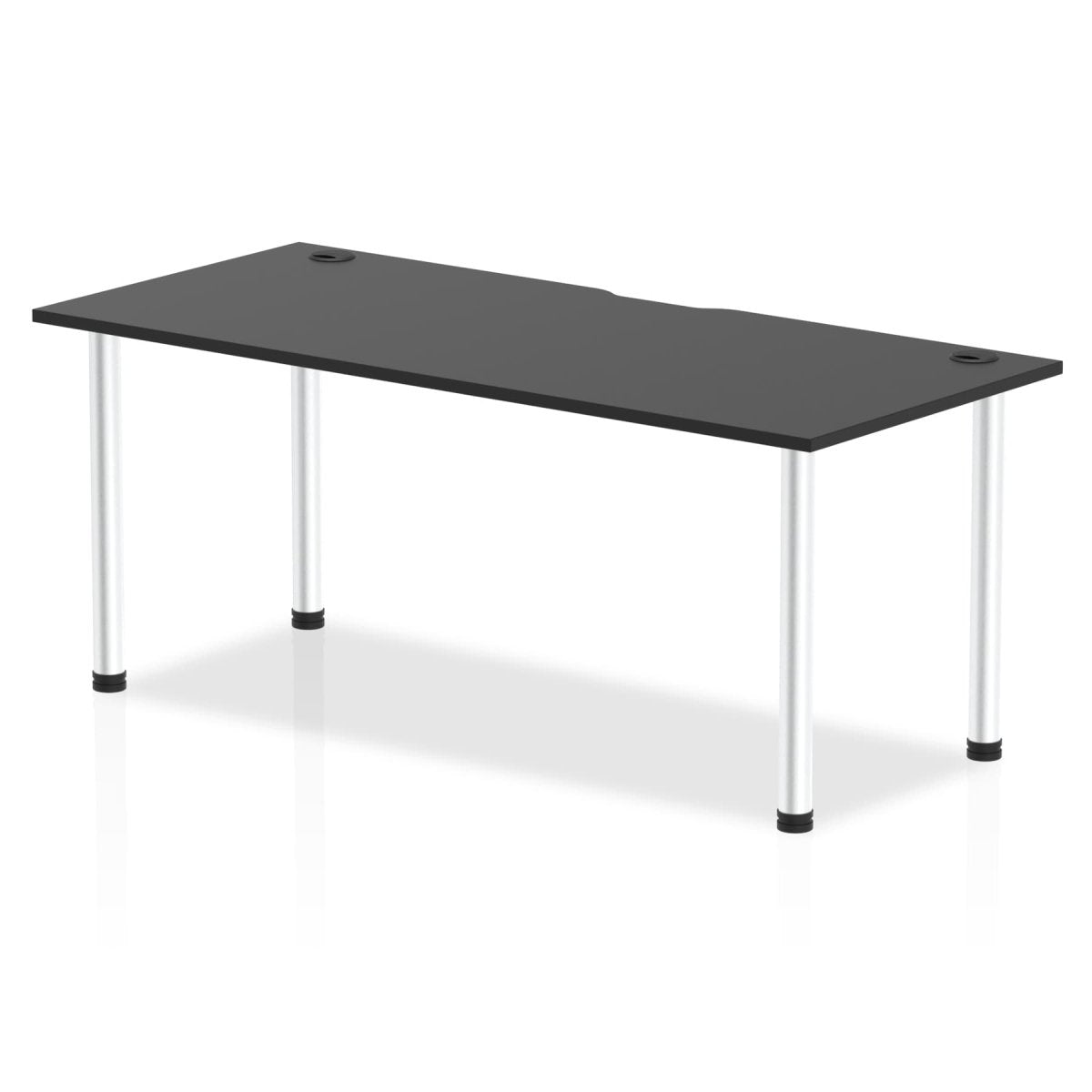 Office furniture impulse-black-series-straight-table Dynamic  Black 180 Wide