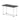 Office Black Table Impulse Straight Slimline With Post Leg by Dynamics Black 120 Wide